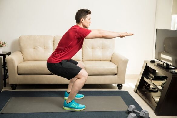 Übungen zur Behandlung der kalkhaltigen Prostatitis.