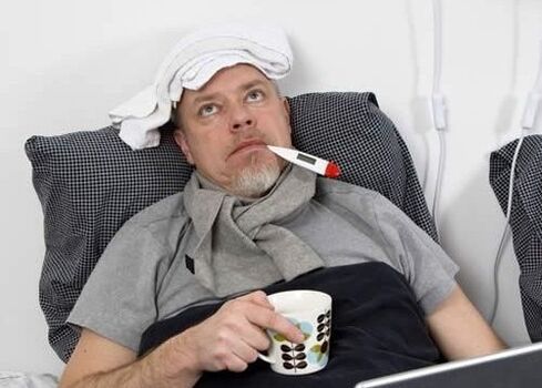 Temperatur mit Prostatitis
